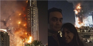 Cặp đôi bị “ném đá” vì “tự sướng” trước khách sạn Dubai đang cháy