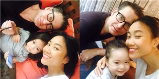 Đoan Trang khoe ảnh hạnh phúc bên chồng Tây và con gái
