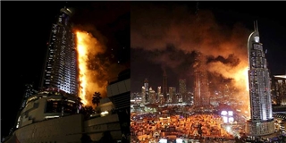 Cháy dữ dội ở khách sạn tại Dubai ngay đêm giao thừa