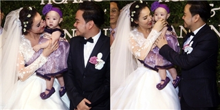 Trang Nhung lần đầu khoe con gái trong ngày cưới
