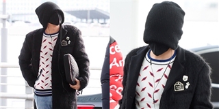 Vướng nghi vấn tái hợp Kiko, G-Dragon trùm kín mặt tại sân bay
