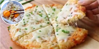 Hô biến bánh pizza từ cơm nguội cực ngon cực dễ làm