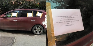 Tâm thư gửi chủ xe đậu trước cửa quán thu hút chú ý của dân mạng