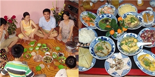 Mâm cơm ngày cuối năm sum vầy ấm áp của người Việt