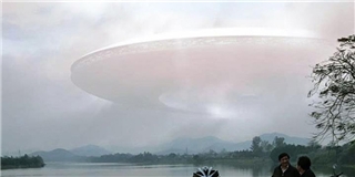 Đám mây hình đĩa bay xuất hiện trước chùa Thiên Mụ