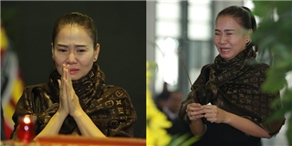 Thu Minh khóc hết nước mắt khi đến đưa tiễn nhạc sĩ Lương Minh