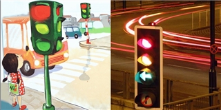 Trước đây, cột đèn giao thông có màu xanh-vàng-đỏ như bây giờ?
