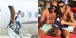 Ronaldo vừa đáp máy bay sang Ma-rốc thăm bạn trai