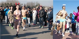 Nam thanh nữ tú tranh nhau giựt giải “Marathon đồ lót”