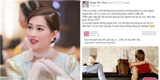 Hoa hậu Thu Thảo phản đối luật bỏ tù người ngoại tình