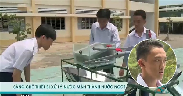 Bất ngờ với sáng chế độc "biến nước mặn thành nước ngọt" của thầy trò Việt