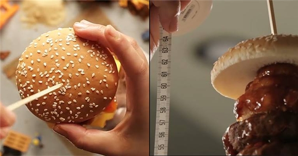 Chóng mặt với bánh hamburger 63 tầng khổng lồ