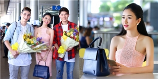 Á hậu Hà Thu đích thân ra sân bay đón nhóm nhạc Thái Lan
