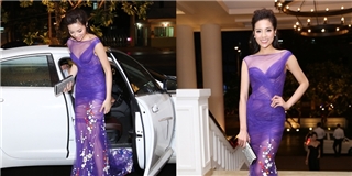 Diện trang phục mỏng tang, Hoa hậu Kỳ Duyên lộ vùng nhạy cảm