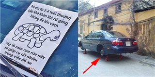 Cảnh cáo những người đỗ xe ô tô bừa bãi là phải thế này!