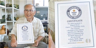 Tốt nghiệp Đại học ở tuổi 96, cụ ông được kỉ lục Guinness công nhận