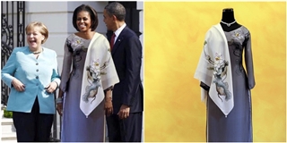 Có phải phu nhân Obama đã diện áo dài Tổng thống mang về từ Việt Nam?