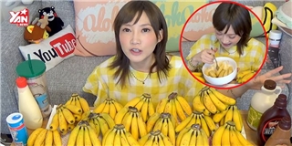 Tròn mắt xem hot girl ăn tạp Nhật Bản ngốn 137 quả chuối