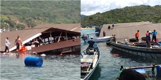 Ninh Thuận: Nhà hàng nổi bị chìm, hơn trăm thực khách rơi xuống biển