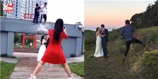 Những cảnh hậu trường ảnh cưới bá đạo mới nhất trên mạng