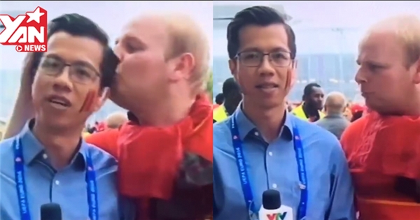 Tường thuật Euro 2016, phóng viên Việt Nam bị "cưỡng hôn trắng trợn"