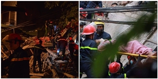 Hà Nội: Sập nhà cổ 4 tầng, 5 người bị vùi lấp, 2 người chết