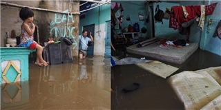 Sau trận mưa lịch sử, toàn bộ xóm nghèo Thủ Thiêm đất biến thành sông