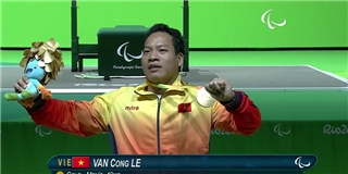 Lực sỹ Lê Văn Công đoạt HCV đầu tiên cho TT Việt Nam tại Paralympic