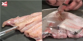 Xem siêu đầu bếp Nhật làm món cá chiên công phu nhất thế giới