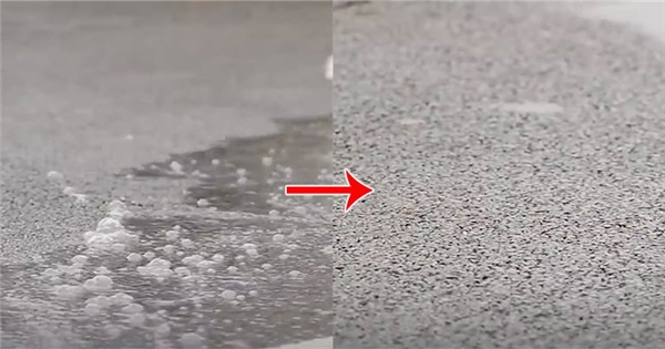 Choáng với phát minh bê tông thấm nước giúp đường chống ngập