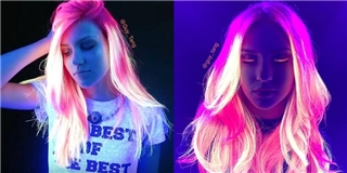 “Phát cuồng” kiểu nhuộm tóc màu neon phát sáng như công chúa Rapunzel