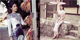 Hoa hậu Ngọc Hân tự tin khoe sắc với quốc phục trên đất Nhật Bản