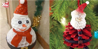 Hướng dẫn cách làm đồ trang trí Noel tự chế siêu đơn giản