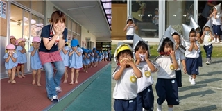 Người Nhật dạy trẻ em cách ứng phó hỏa hoạn từ khi lên 3