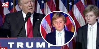Đoạn clip con trai út ngủ gật khi Donald Trump phát biểu gây sốt