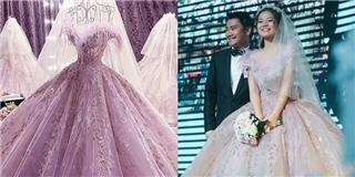 Cận cảnh váy cưới trăm triệu khiến vạn người mê của Khánh Hiền