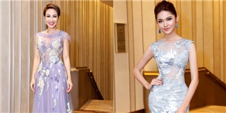Á hậu Thùy Dung khoe dáng nuột nà với váy xuyên thấu cùng Uyên Linh