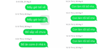 Ngất lên ngất xuống trước tin nhắn giữa bố mẹ và con của CĐM Việt