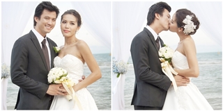Lộ "ảnh cưới" lãng mạn của siêu mẫu Minh Tú trên biển