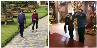 Vợ chồng NSƯT Bảo Quốc đi viếng nhà thờ Tổ của Hoài Linh