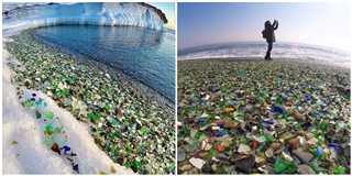 Kì lạ bãi biển thủy tinh tự biến rác thải thành... sỏi đủ màu